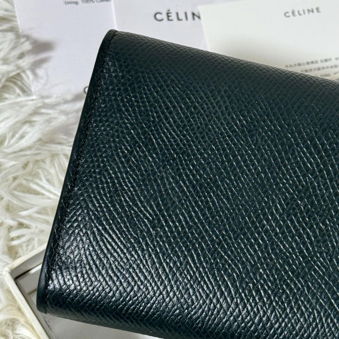 未使用級✨CELINE セリーヌ 101673XFL ラージフラップウォレット