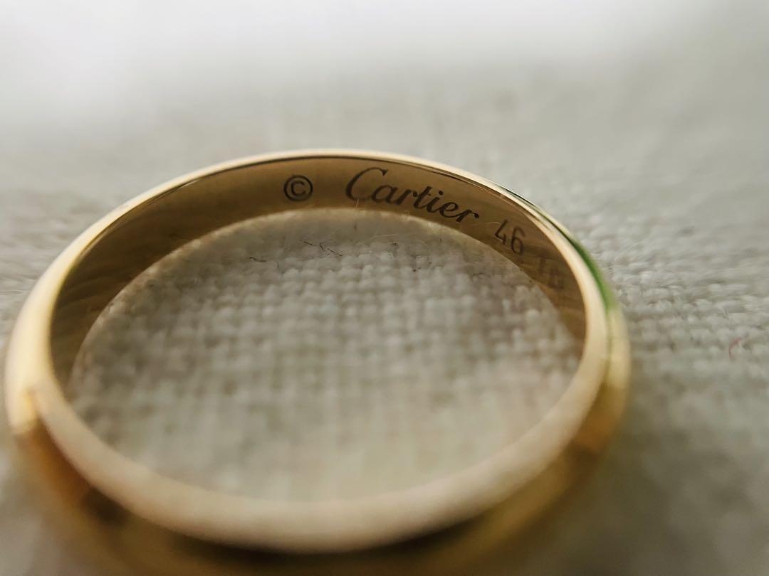 Cartier K18PG バンドリング サイズ46