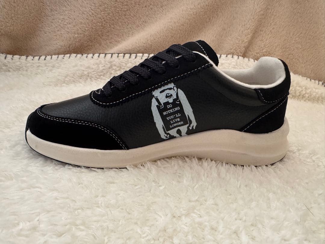 SANGACIO BRANDALISED ブラックスニーカー バンクシー SANGACIO BRANDALISED ブラックスニーカー バンクシー