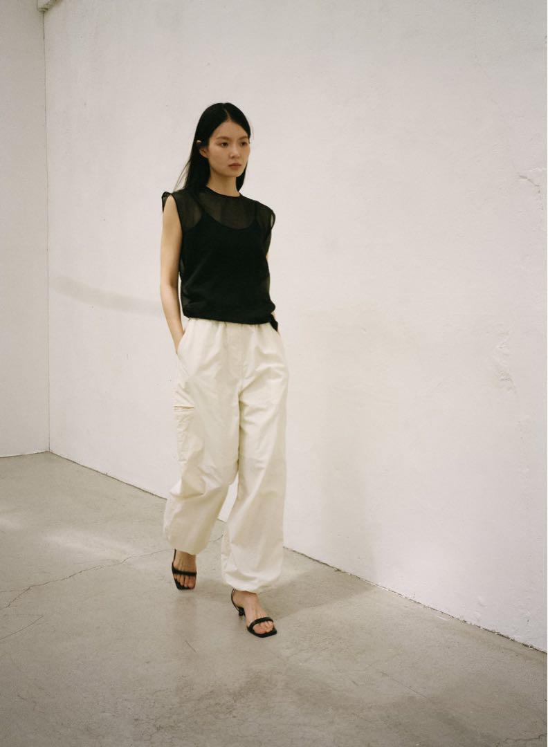 カジュアルパンツ OHOTORO nylon cargo pants