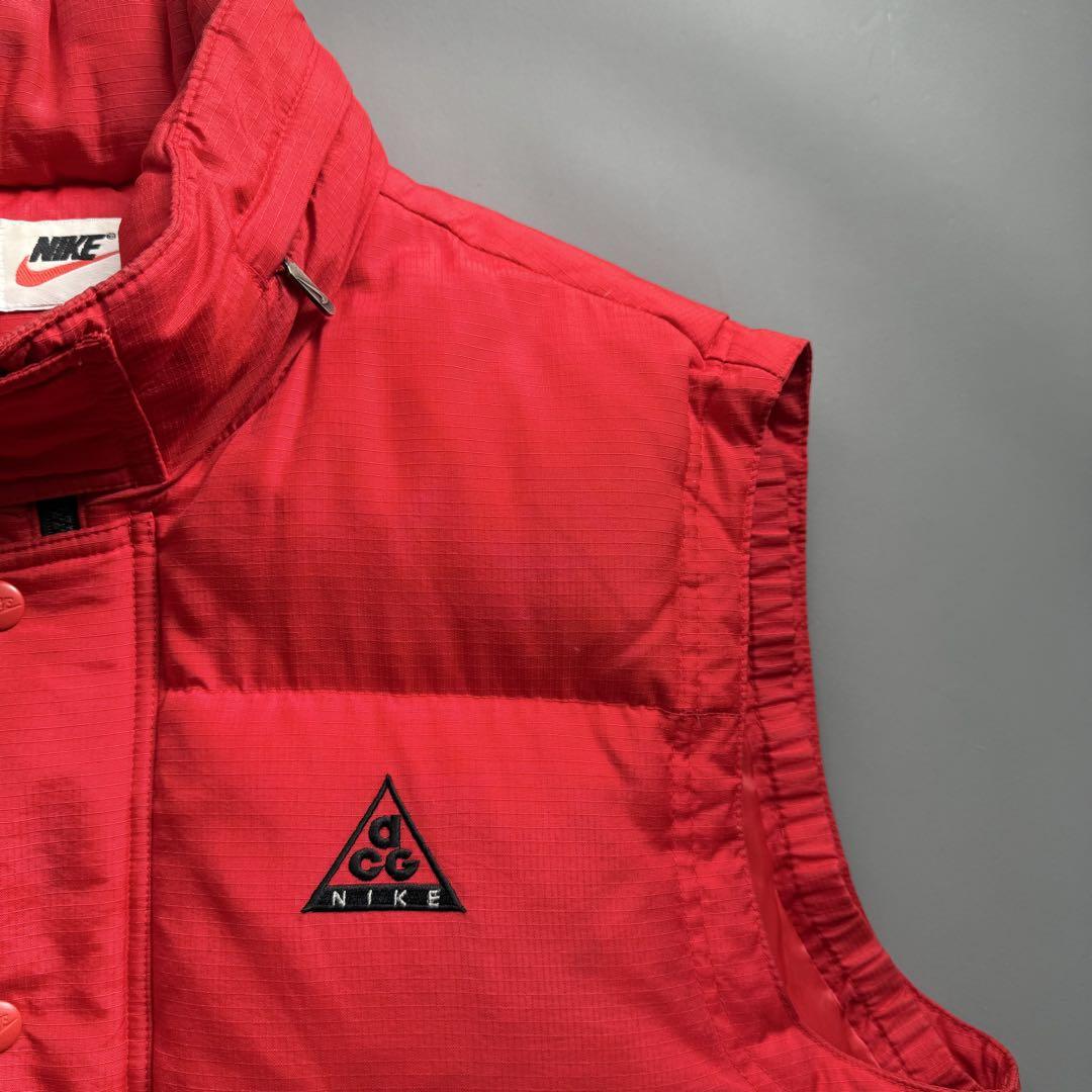 90s NIKE ACG ナイキ ダウンベスト レッド 赤 ヴィンテージ メンズ
