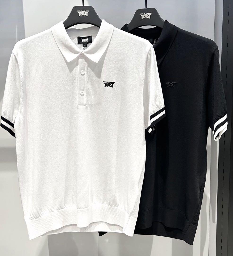 ゴルフ PXG pxg メンズ 半袖 ポロシャツ トップス （ホワイト）