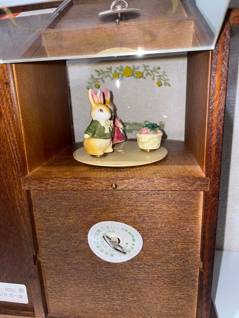 ラビットハウス　オルゴール付き宝石箱　ジュエリーボックス カントリー