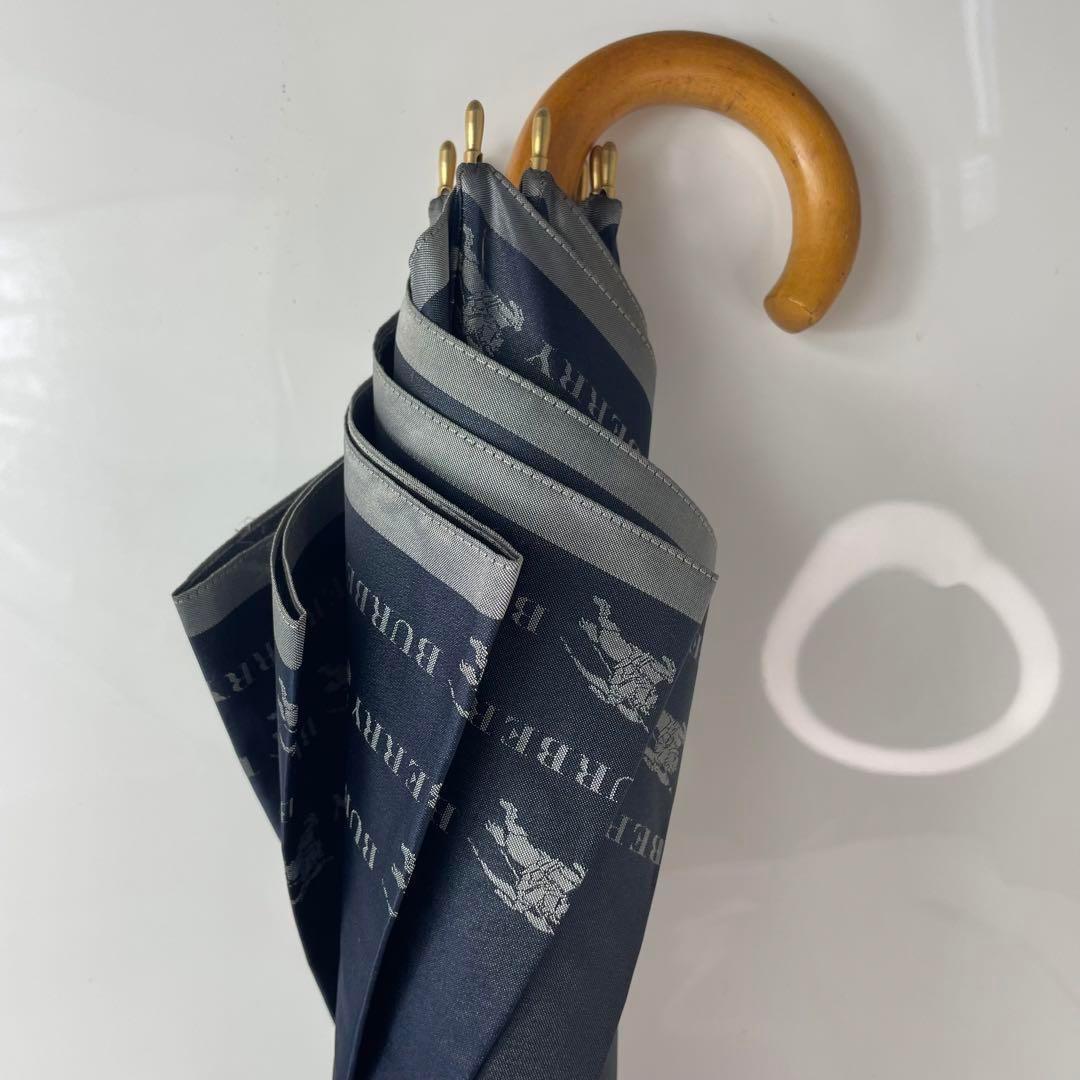 BURBERRY バーバリー 傘 アンブレラ ブランド ネイビー 雨
