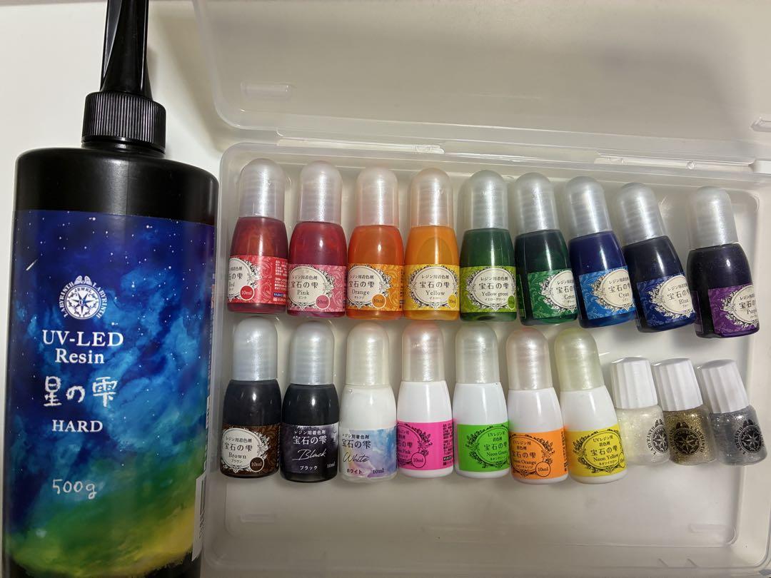 星の雫　宝石の雫　UVライト　レジンセット　まとめ売り