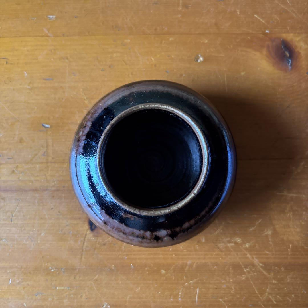 ま*つ様 骨董　丸壺　文琳　茶入 仕覆 茶道具 茶器