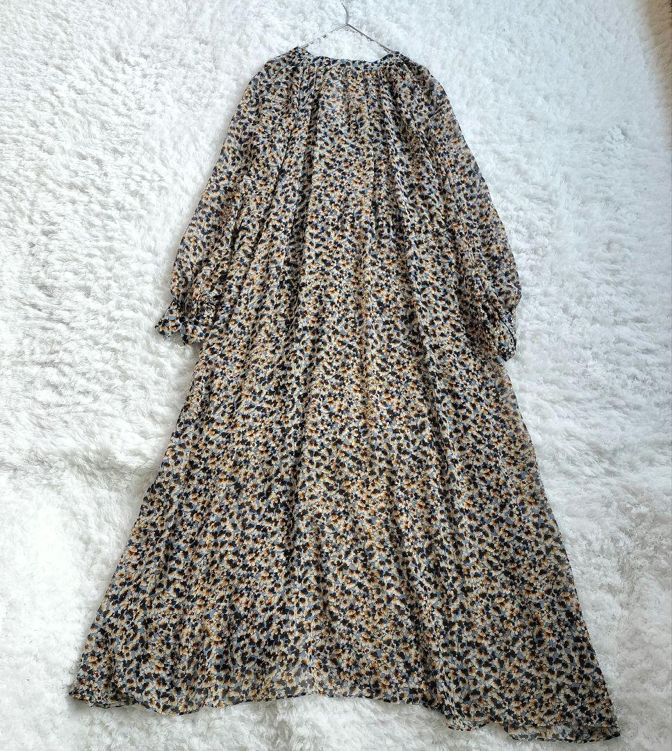 HOUSE OF LOTUS ハウスオブロータス 花柄 スキッパーワンピースM