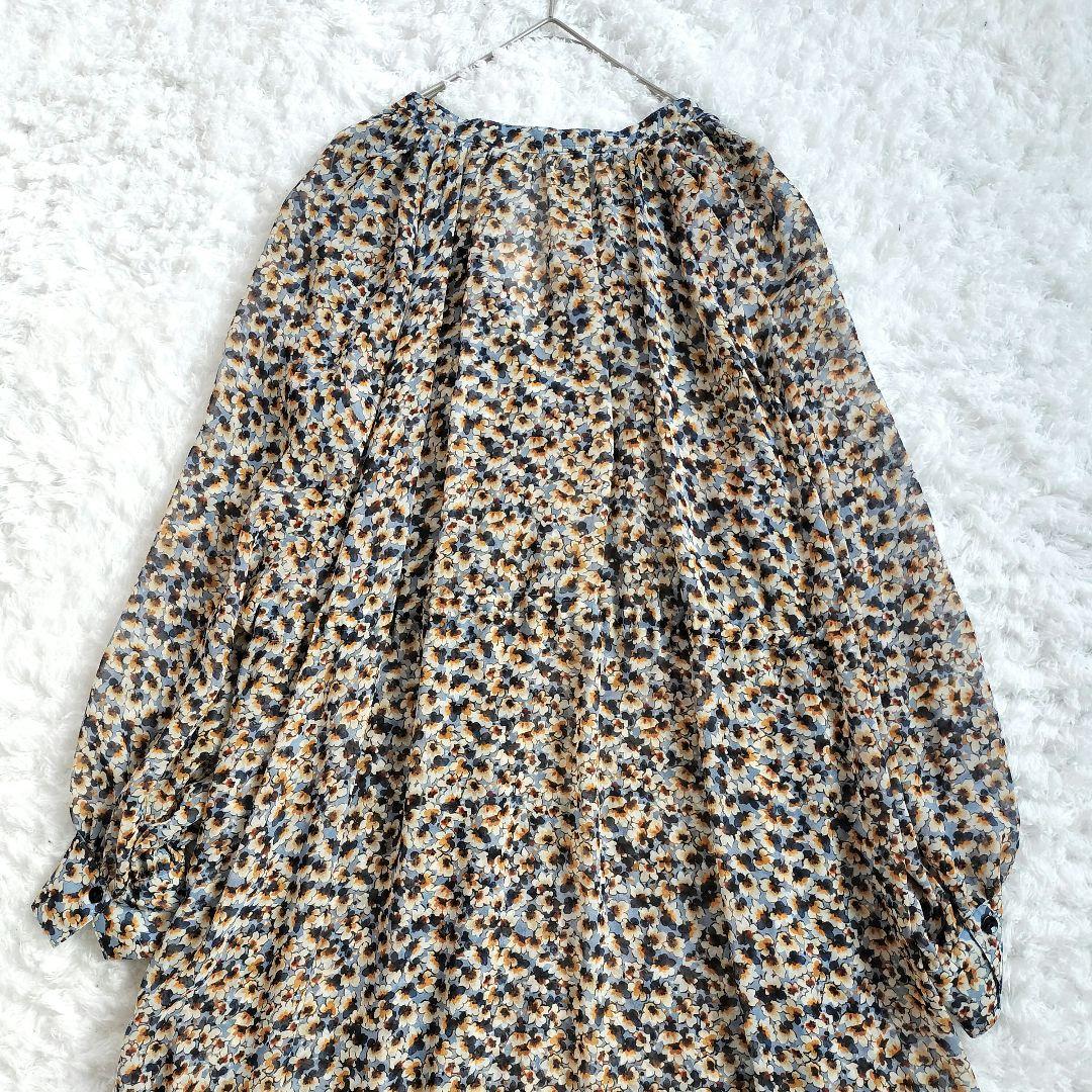 HOUSE OF LOTUS ハウスオブロータス 花柄 スキッパーワンピースM