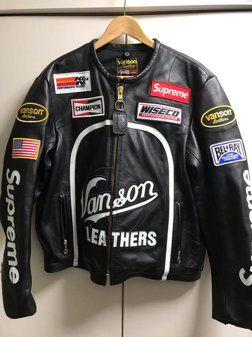 17ss Supreme Vanson Leather Star Jacket 255 000 メルカリ スマホでかんたん フリマアプリ