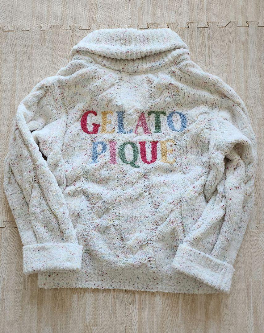 gelato pique 15th カラースプレーアランショールカーディガン