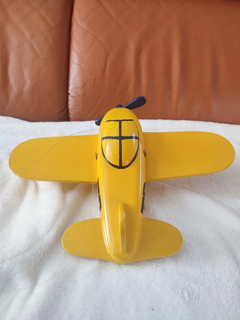 木製 飛行機型オブジェ