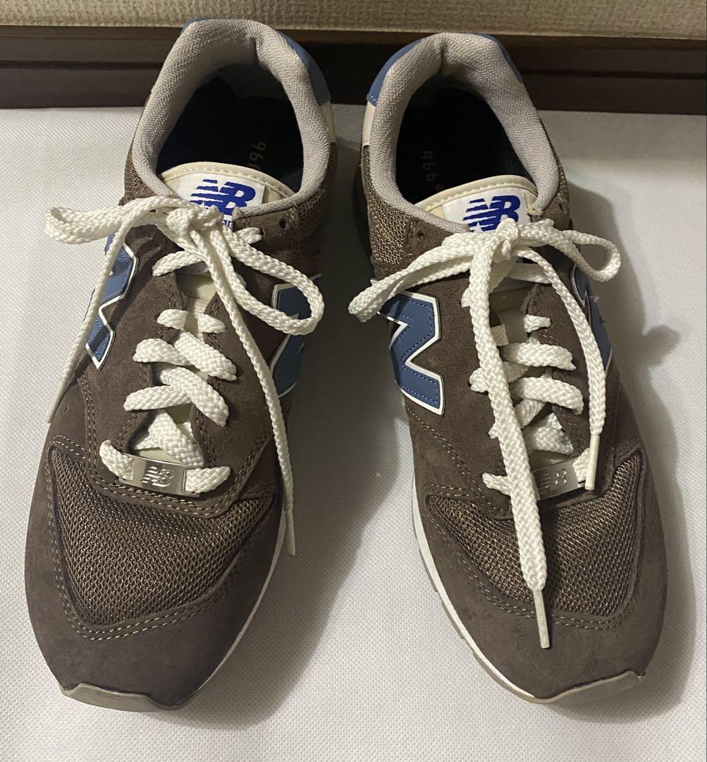 【美品】New Balance 996ブラウン/ブルー スニーカー