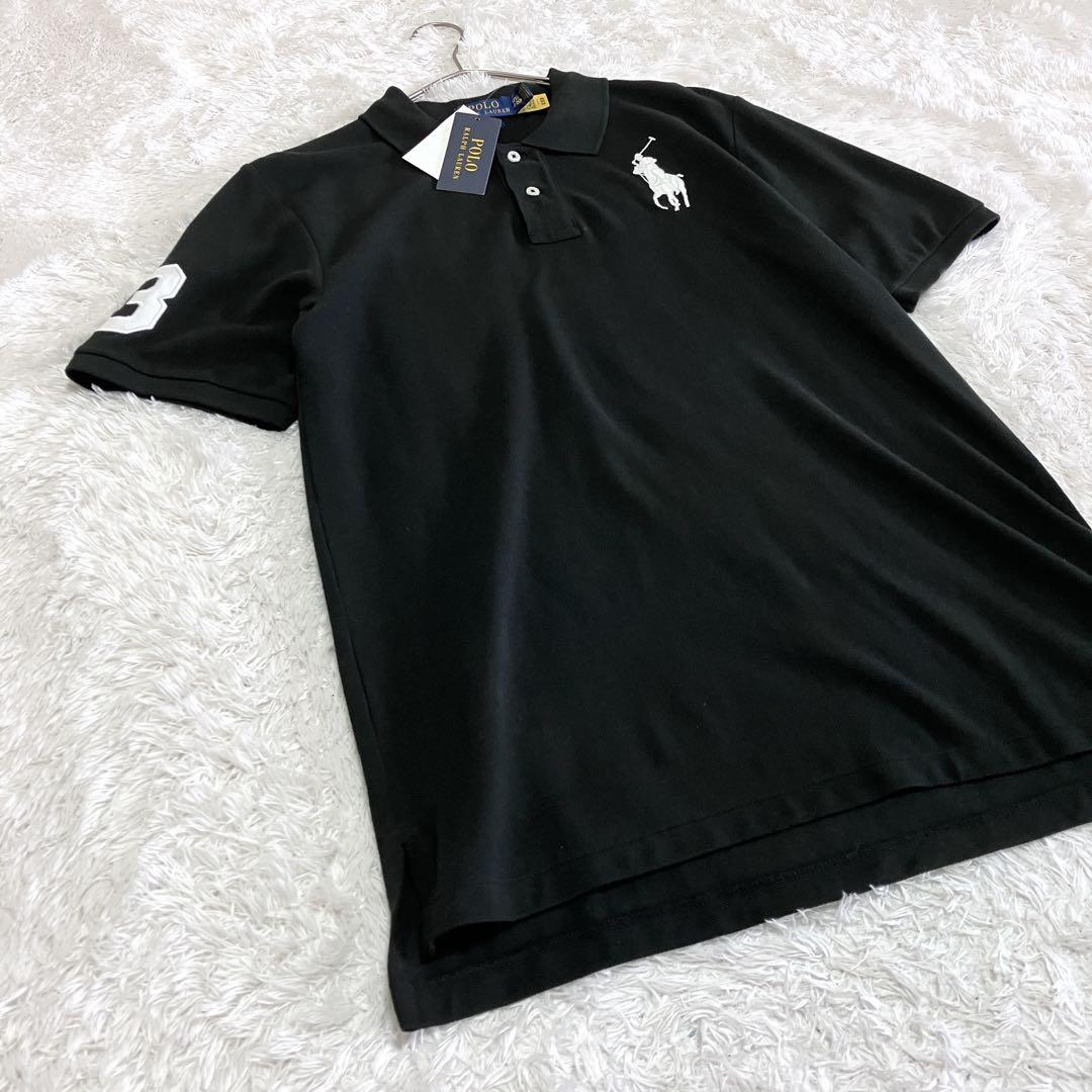 新品 未使用　ポロラルフローレン ポロシャツ 現行 ビッグポニー ブラック XL