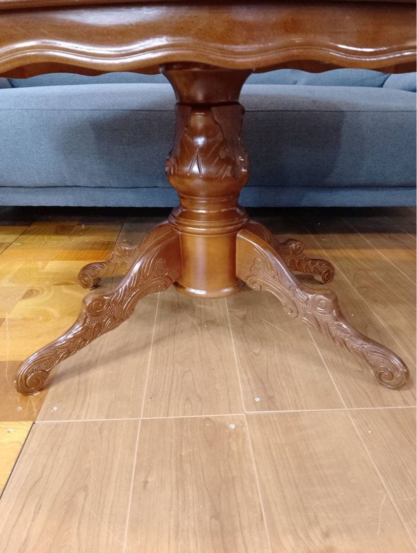 G1889​豪華 象嵌細工 センターテーブル / イタリア　クラシック 猫脚 G1889​豪華 象嵌細工 センターテーブル / イタリア クラシック