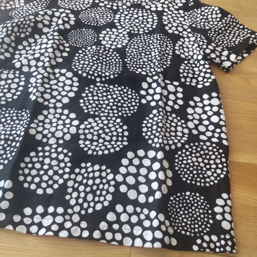 marimekkoマリメッコ　リネン100% Tブラウス marimekko マリメッコ リネン カットソーブラウス - メルカリ