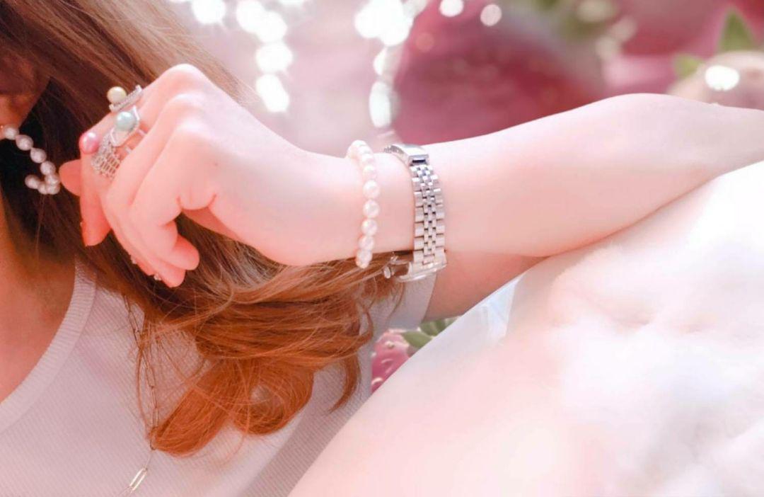 VLOVEKさん 淡水本真珠 ワインレッド系 リング 指輪 ステンレス