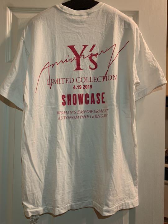 ワイズ 記念 限定 半袖Tシャツ eBlGI-m21498574491 19ss Y's ショーケース 再入荷新品