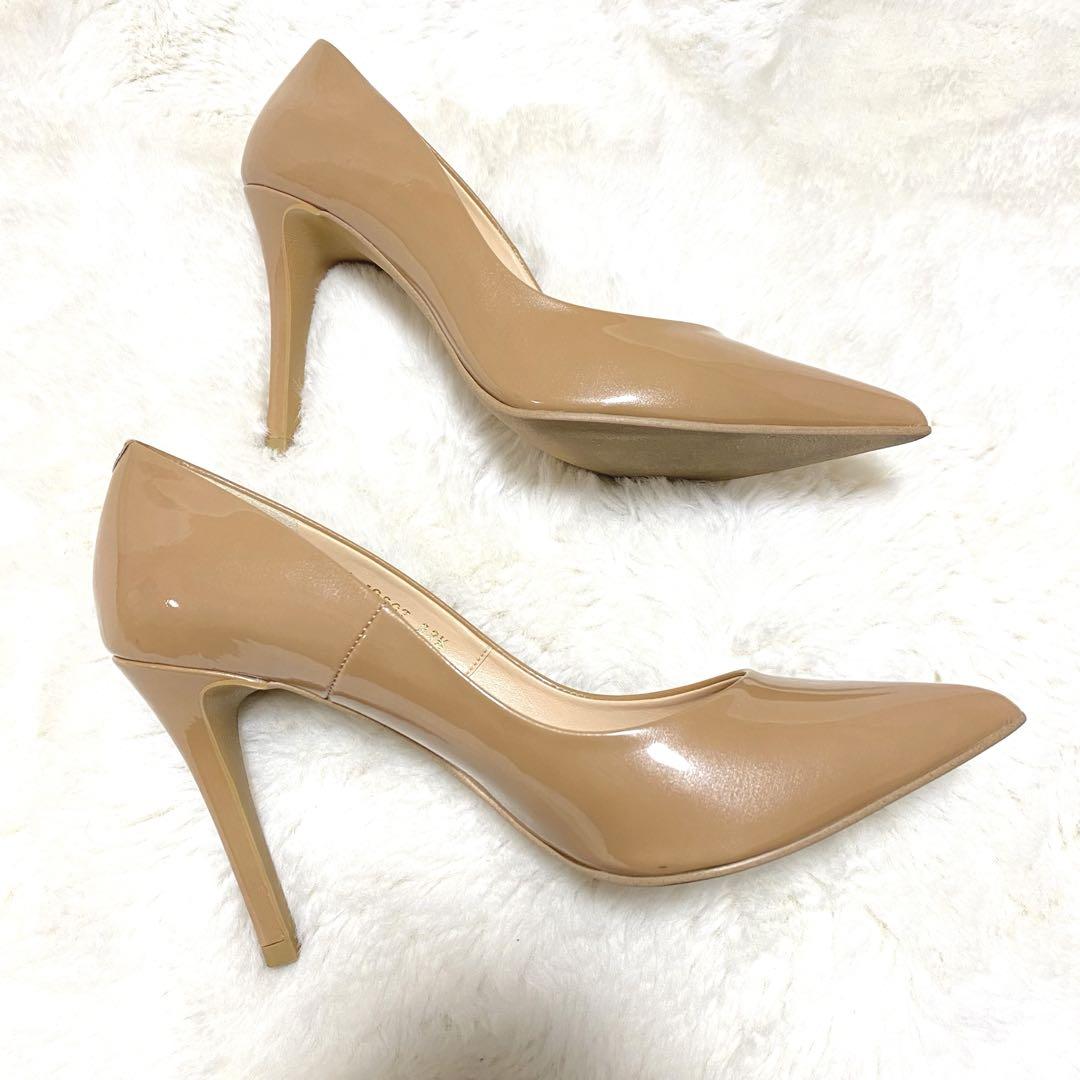 未使用級✨DIANA ダイアナ　ポインテッドトゥ　ベージュ　パンプス　23.5