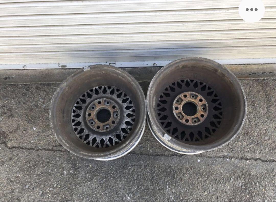 BMW ビンテージホイール 2本 希少品 RG イタリア製 7j-14インチ BMW ビンテージホイール 2本 希少品 RG イタリア製 7j-14インチ