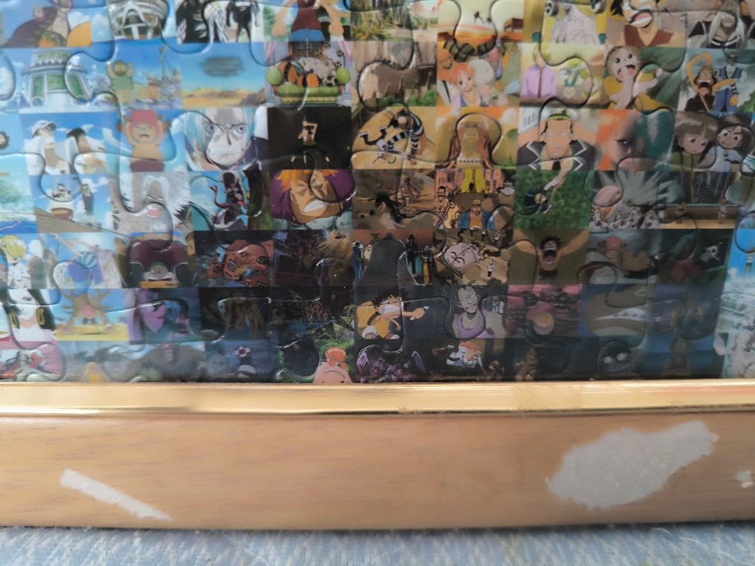 ジグソーパズル 木製フレーム付きやや傷や汚れあり