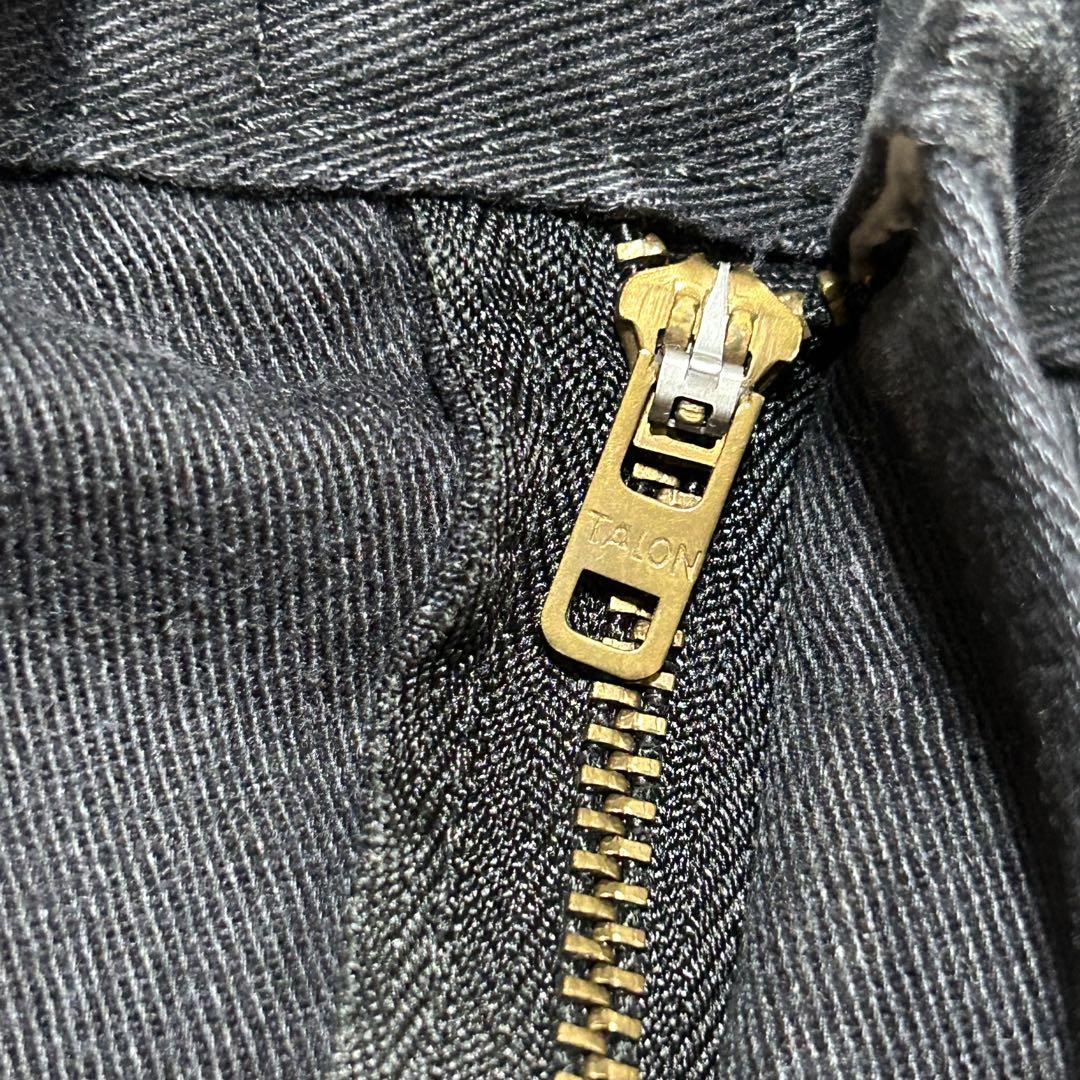 【極太】Dickies 90s 874 USA製 Talon ブラック