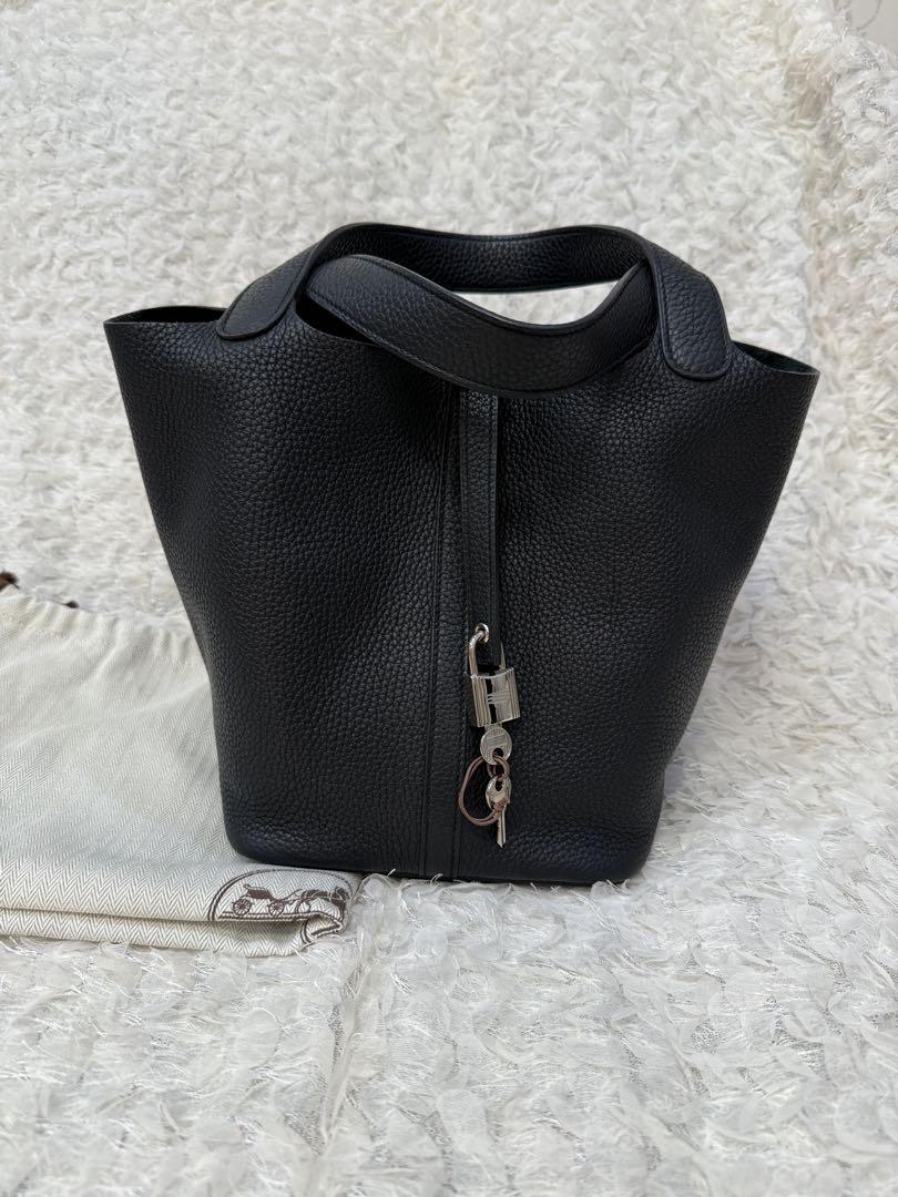 エルメス ピコタンロック カーゴ ノワール Sliver金具 エルメス ピコタンロックMM ノワール シルバー金具