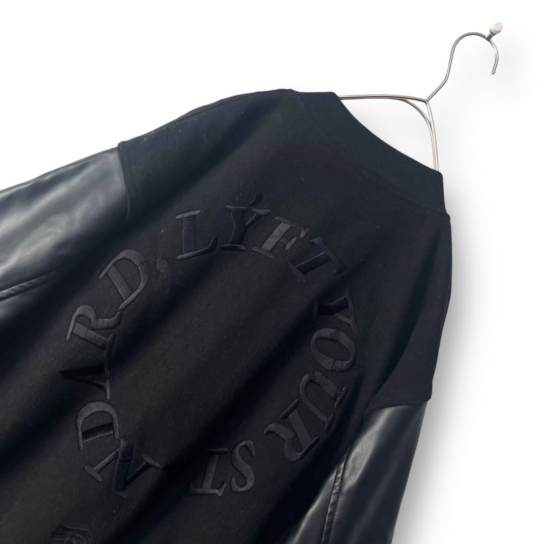 LYFT MESSAGE RING STADIUM JACKET - BLACK