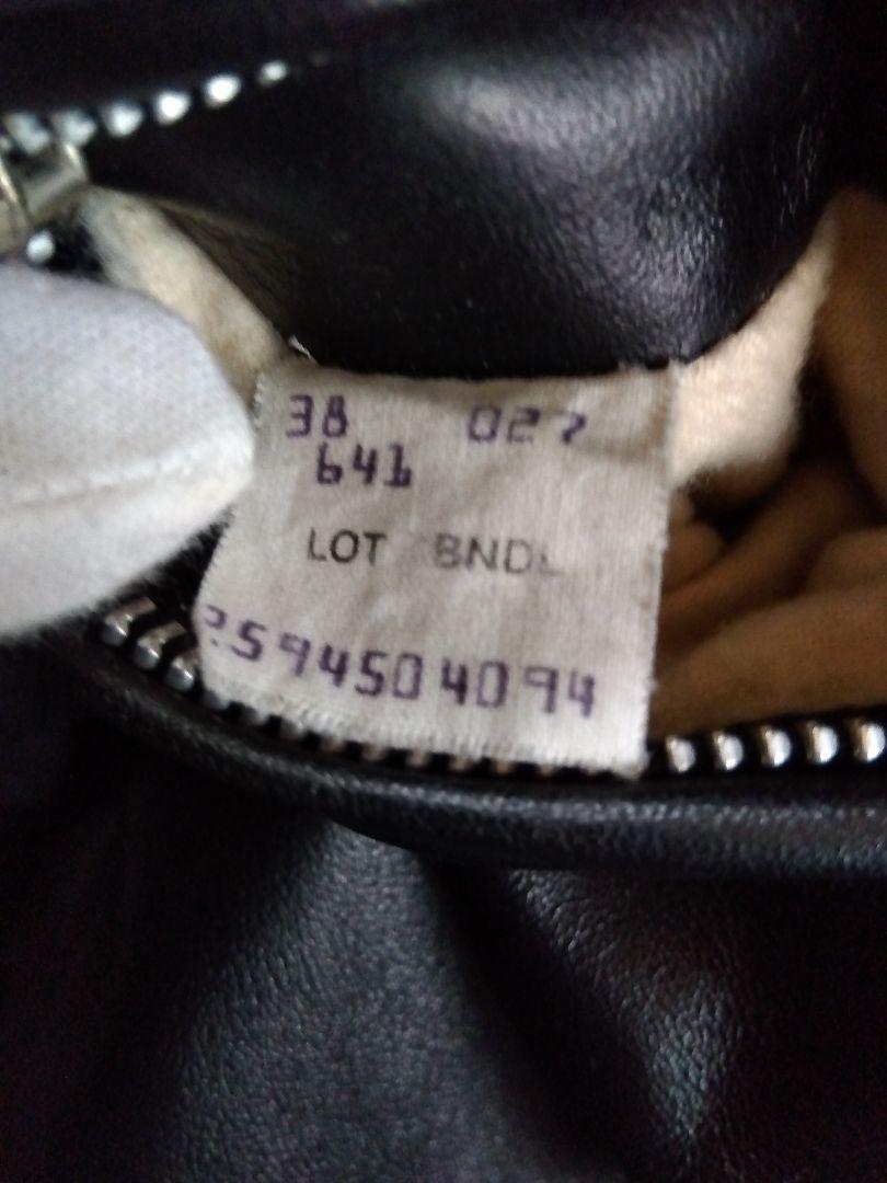 Schott シングルライダース 641 黒 サイズ38 インナーボア付き