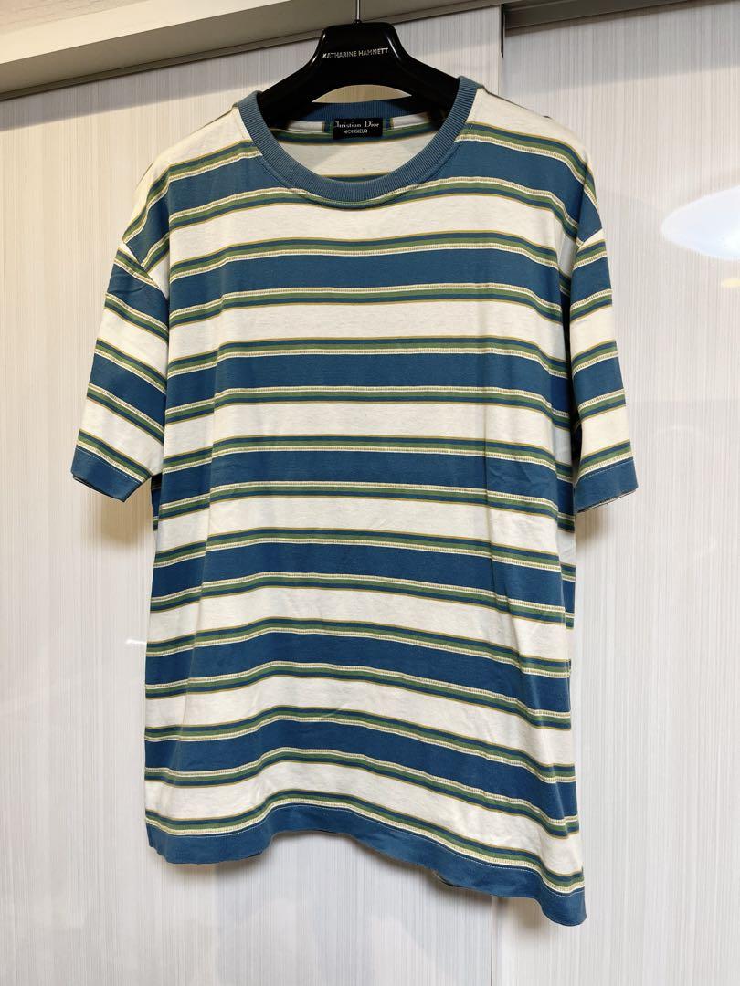Christian Dior ストライプ Tシャツ 半袖 Mサイズ ディオール
