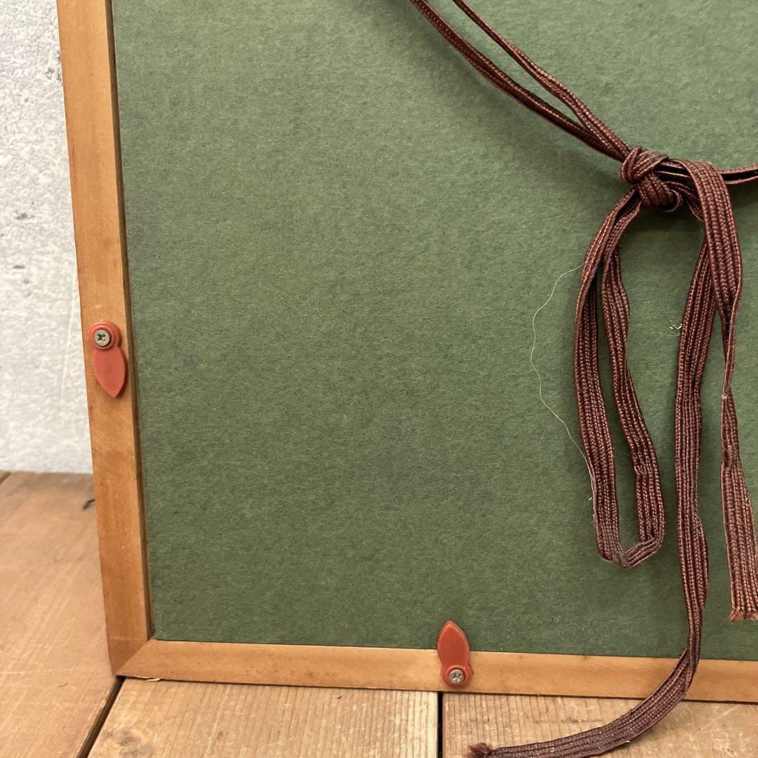 抽象的 昭和レトロ 油彩画 T.A 馬 ホース 壁掛け 壁飾り 額装 額縁