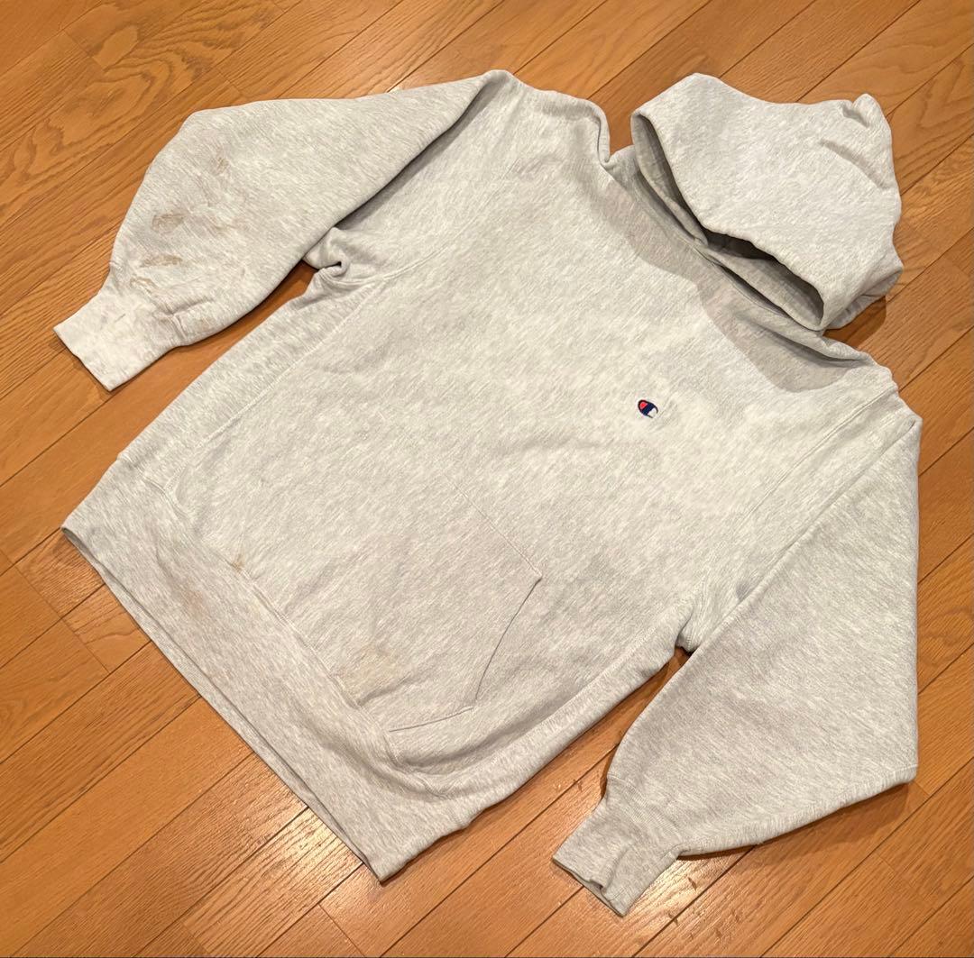 【美品】90's Champion リバースウィーブ パーカー☆目あり☆XL 【美品】90's Champion リバースウィーブ パーカー☆目あり☆XL