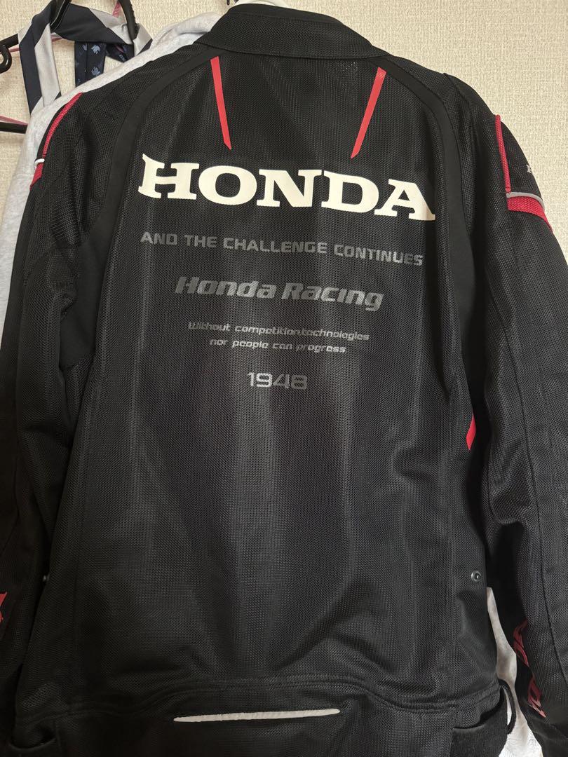 HONDA バイクジャケット メッシュ 黒/赤