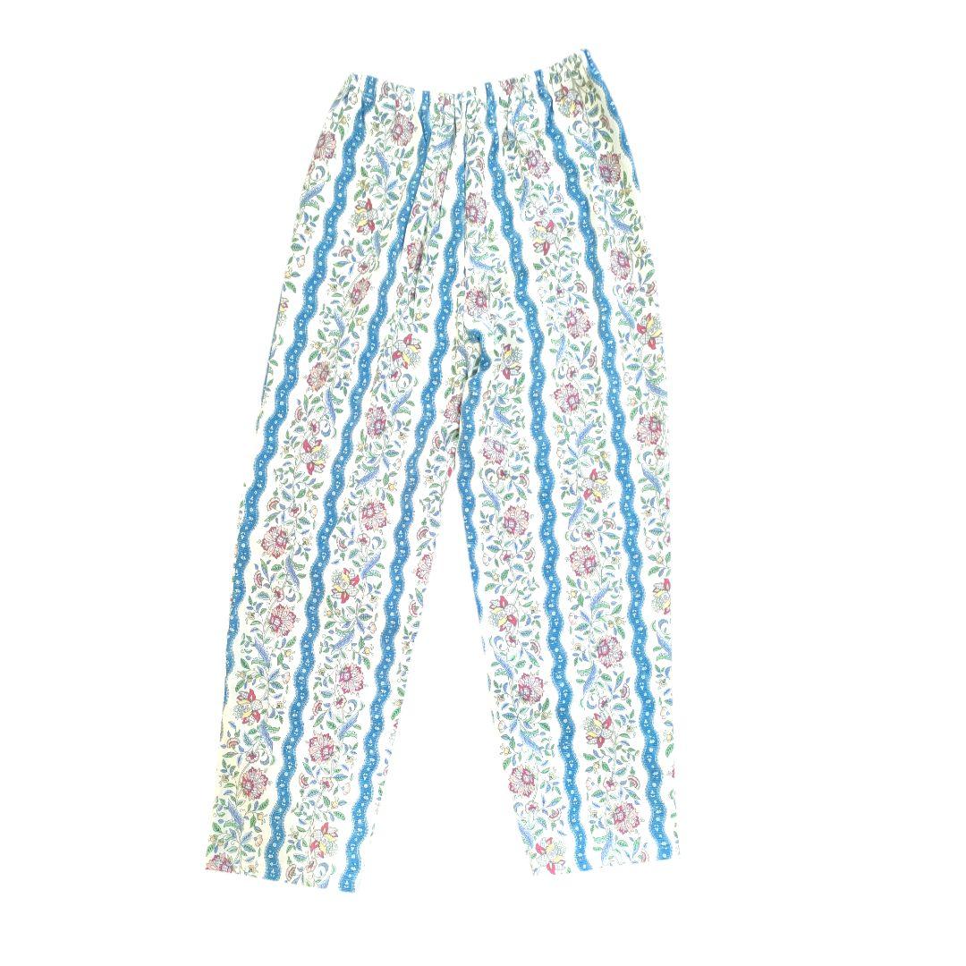 新品 タグ付 MINTON 長袖パジャマ上下セット Wacoal L 花柄