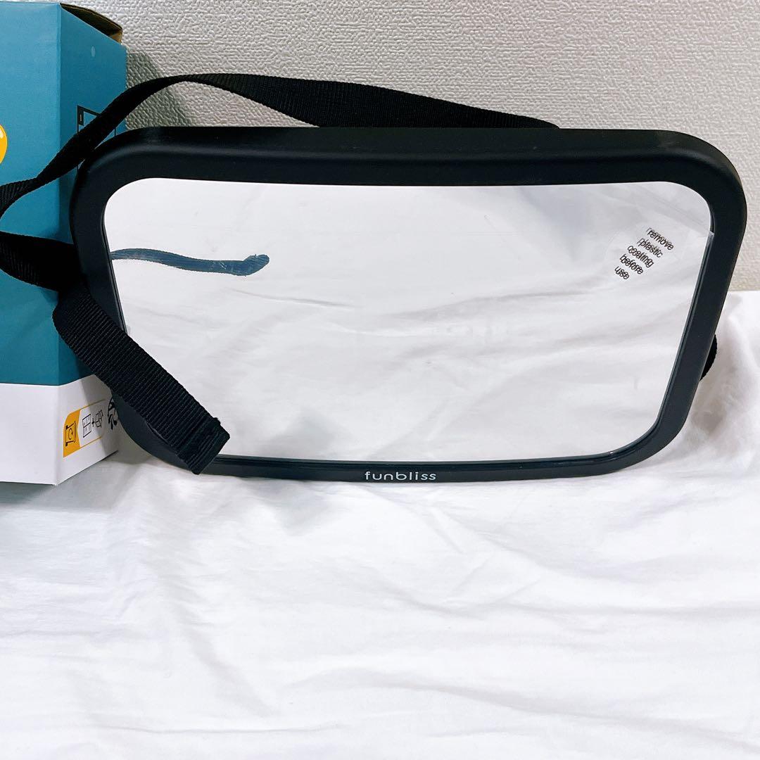 ベビーミラー 後部座席用 車用 赤ちゃんミラー 360度回転 鏡 旅行 BRIGHTFACE_UK