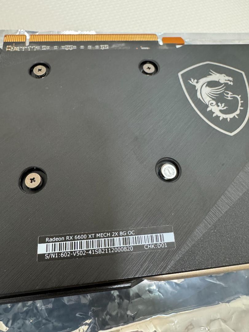 【グラフィックボード】MSI Radeon RX6600XT 2X 8GB OC