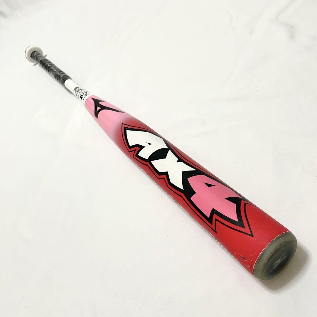 ⚾️激レア良品★ミズノ ソフトボール3号バット AX4 エーエックス4 赤 ピンク 画像10