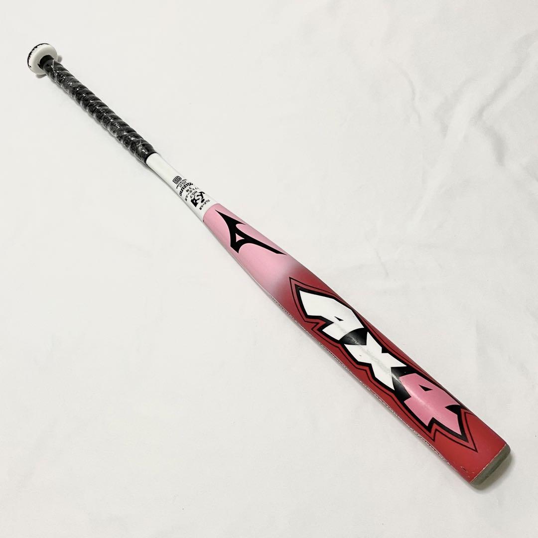 ⚾️激レア良品★ミズノ ソフトボール3号バット AX4 エーエックス4 赤 ピンク 画像2