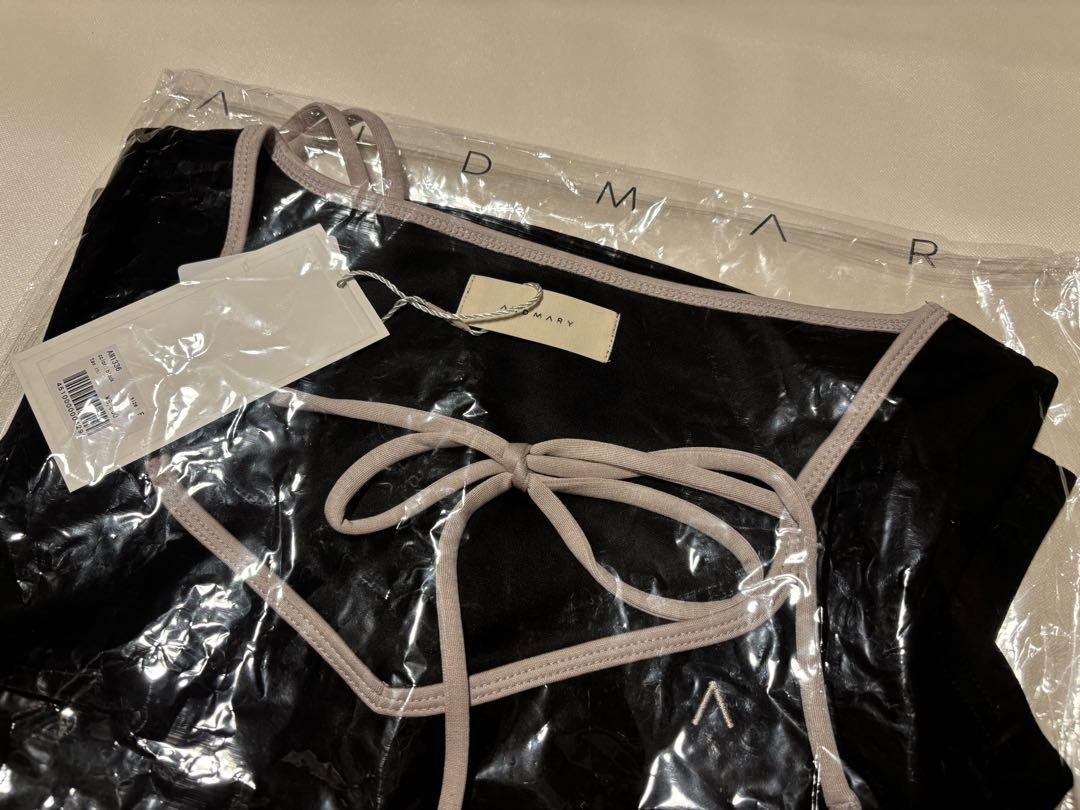 andmary Collie ribbon tops black - メルカリ