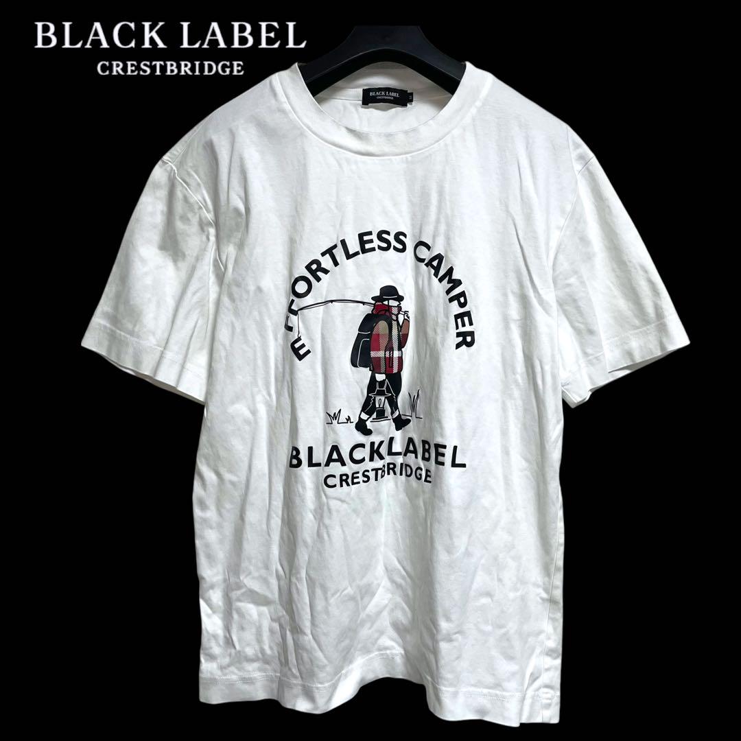 BLACK LABEL CRESTBRIDGE /半袖Tシャツ M 白 m849