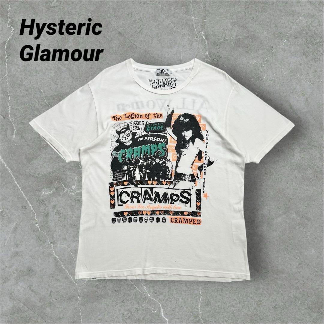 【最高デザイン】ヒステリックグラマー　CRAMPS Tシャツ　コラボ　美品　L