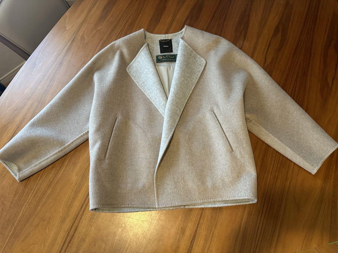 福袋安いいね半額ストア ebure ダブルフェイスカシミヤコート 未使用 ジャケット・アウター