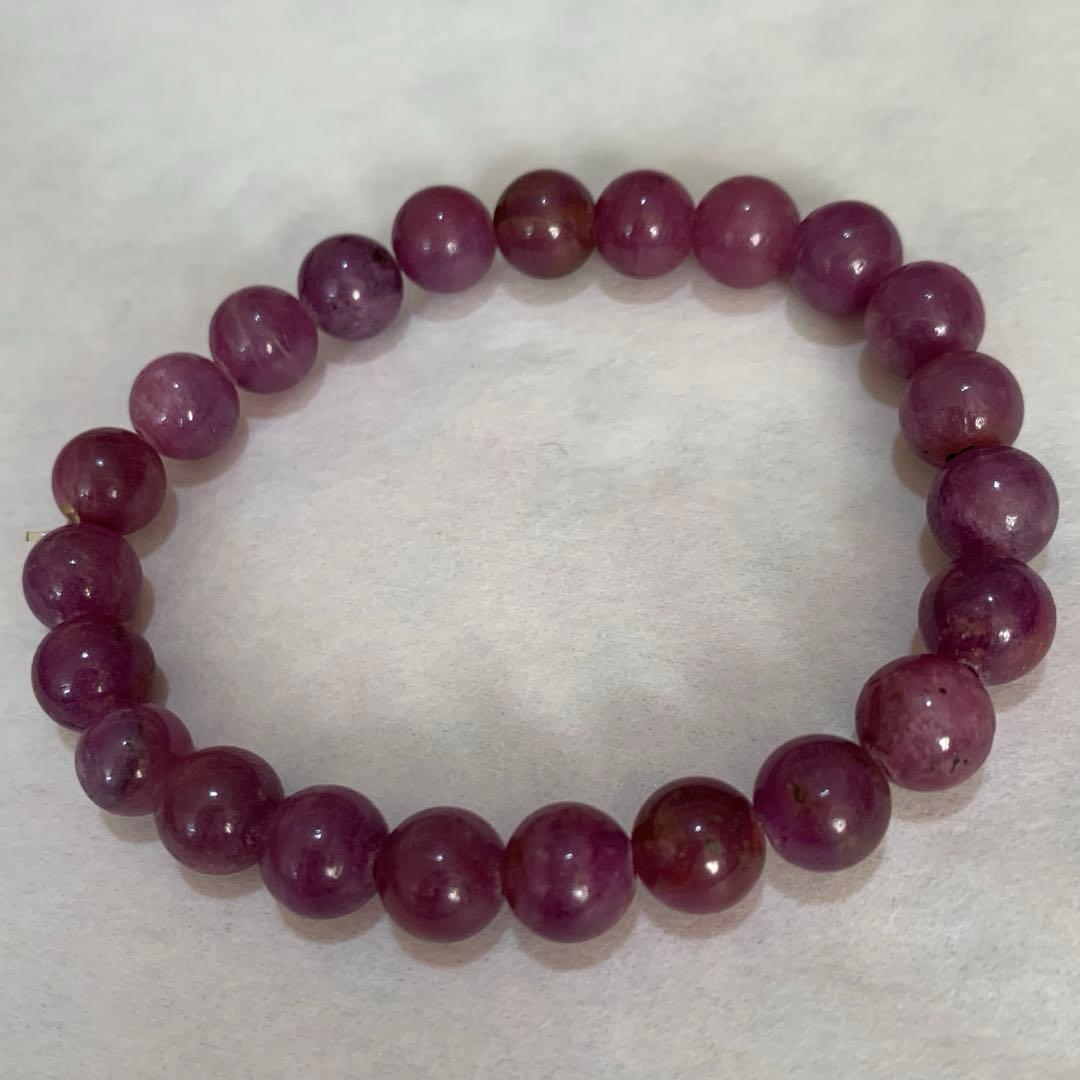 天然石 ルビーパワーストーンブレスレット