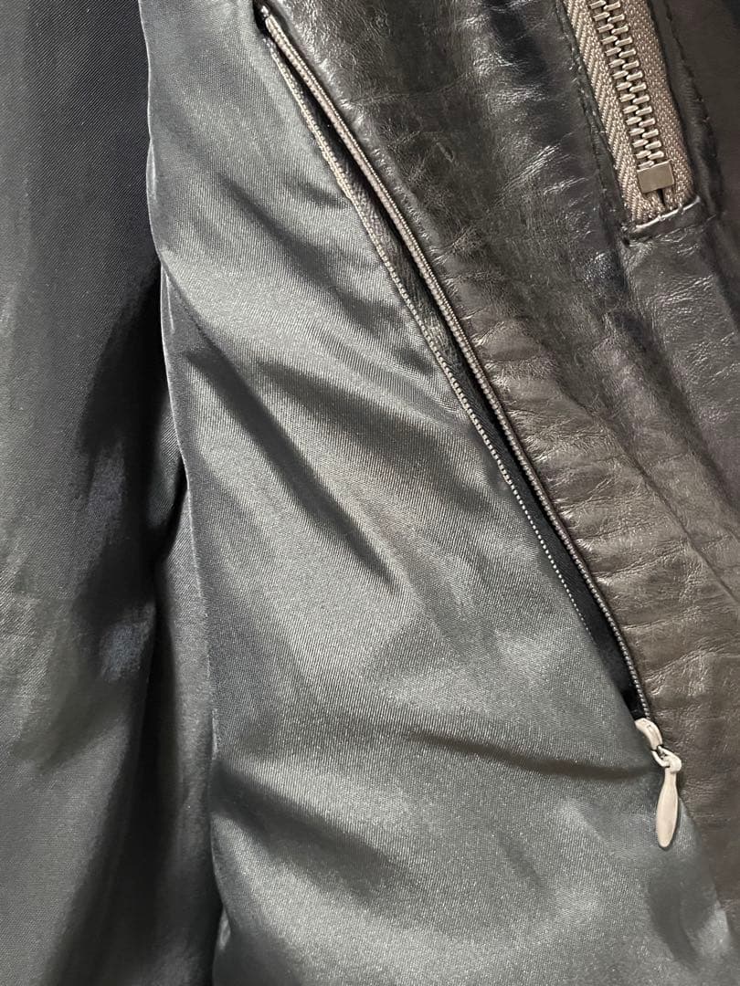 シュリセル schlussel ラムレザー ジャケット ライダース ブルゾン 2