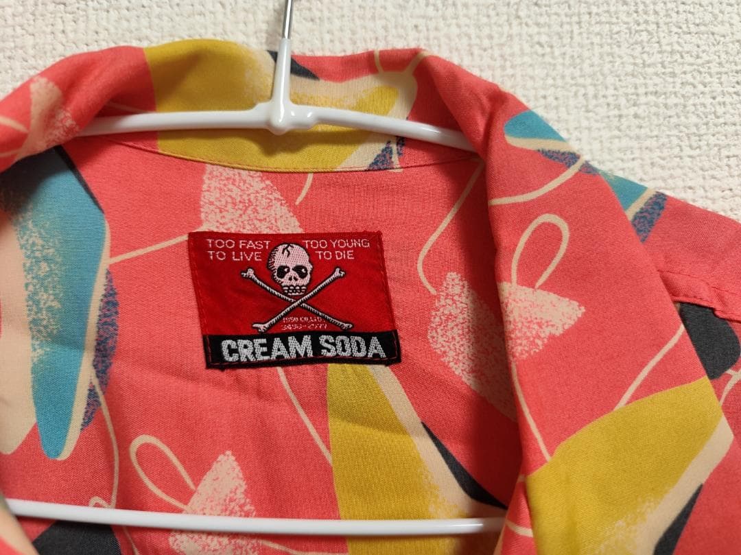 クリームソーダ アトミック柄 長袖シャツ SIZE CREAM SODA WWW_HOMU-JOURNEY_COM