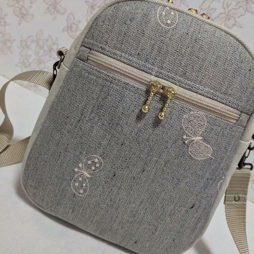 ミナペルホネン　ハンドメイド　バッグ　 ミニショルダー