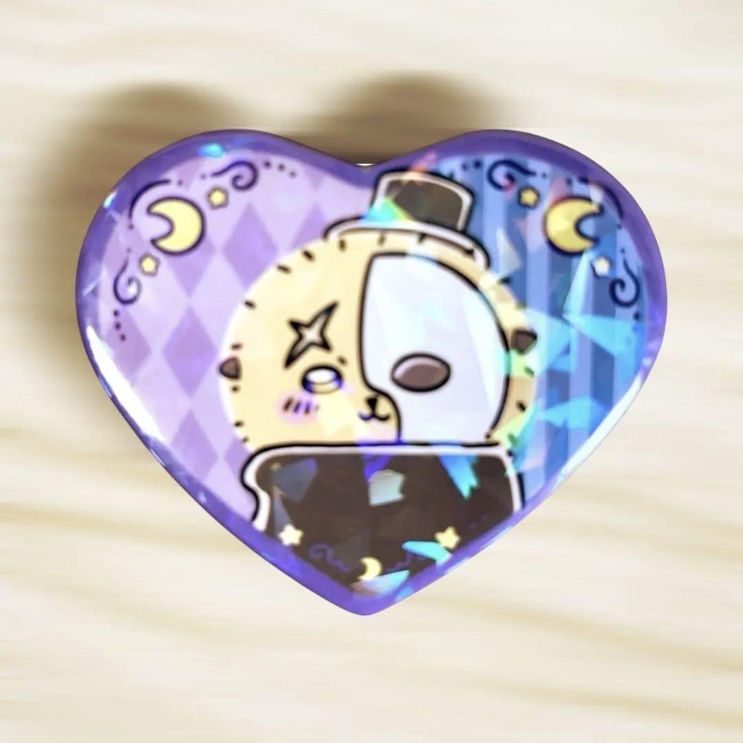ちいかわ ホログラムハート缶バッジ まじかるちいかわ　8種セット♡ ちいかわ ホログラムハート缶バッジ まじかるちいかわ 8種セット