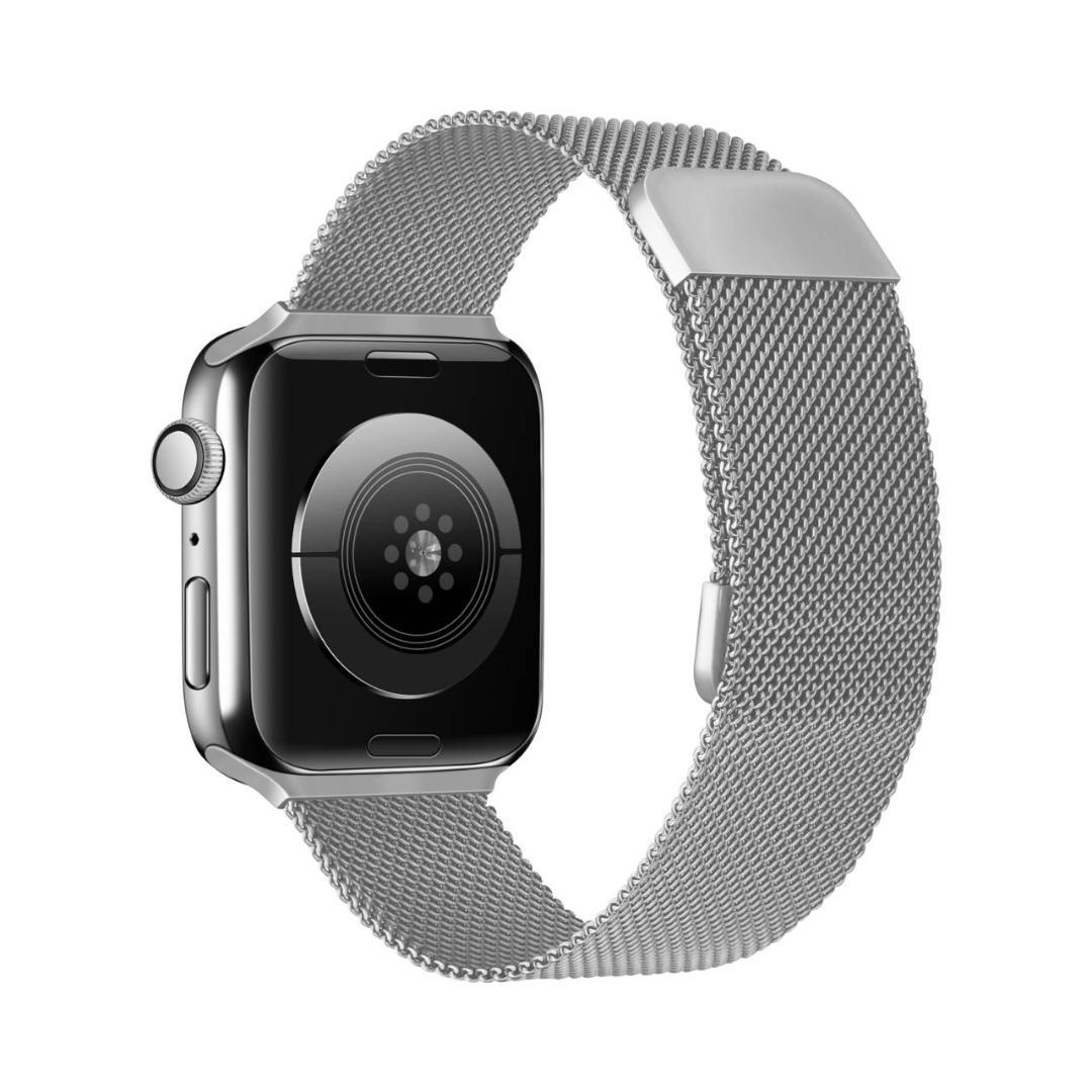 Apple Watch ミラネーゼループバンド シルバー 41㎜対応 - メルカリ Apple Watch ミラネーゼループバンド シルバー 41㎜対応 - メルカリ