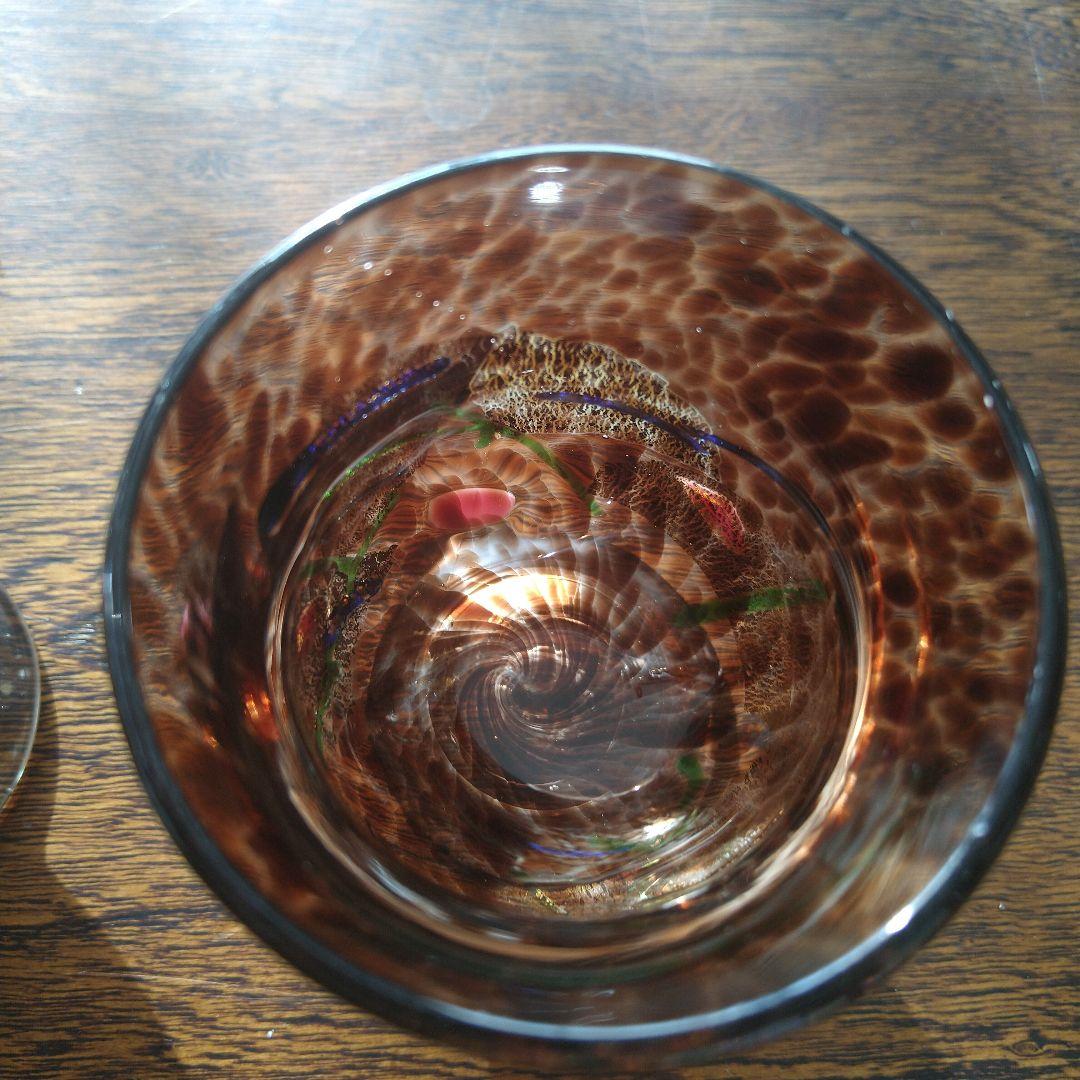 吹きガラス冷酒盃ペア