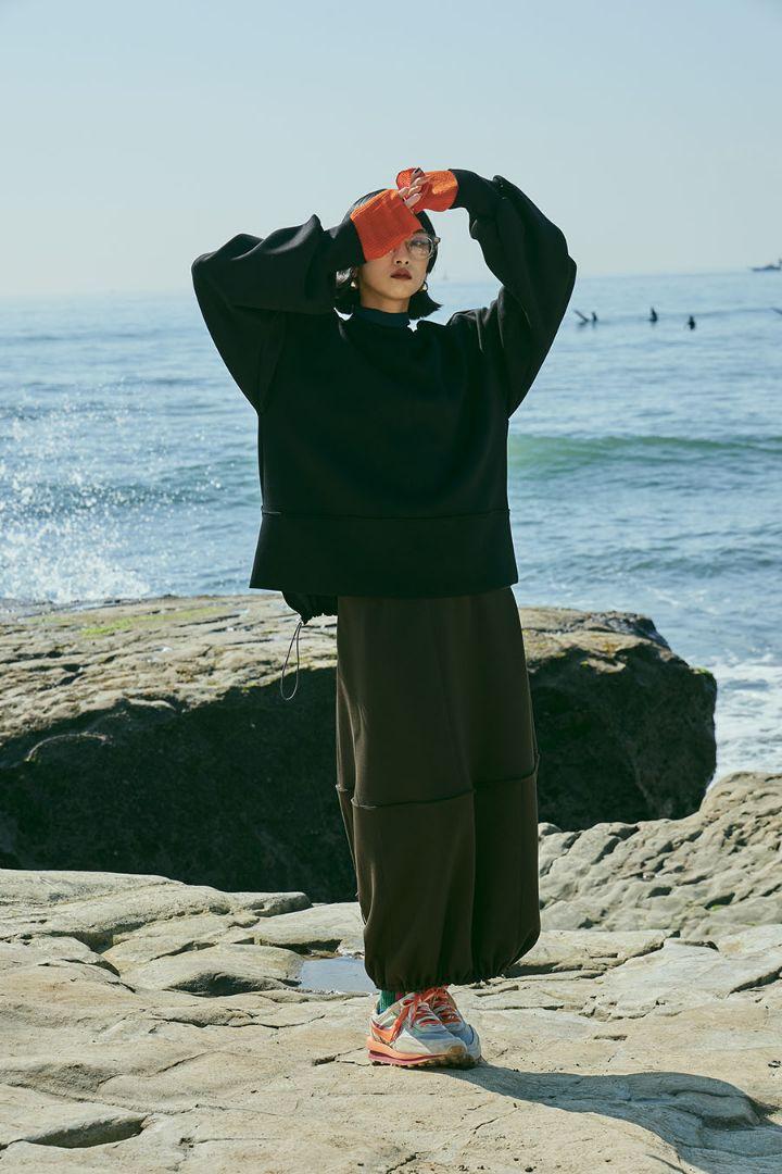 トップス OMMO SQUARE SLEEVE LOOSE TOP OMMO】SQUARE SLEEVE LOOSE TOP