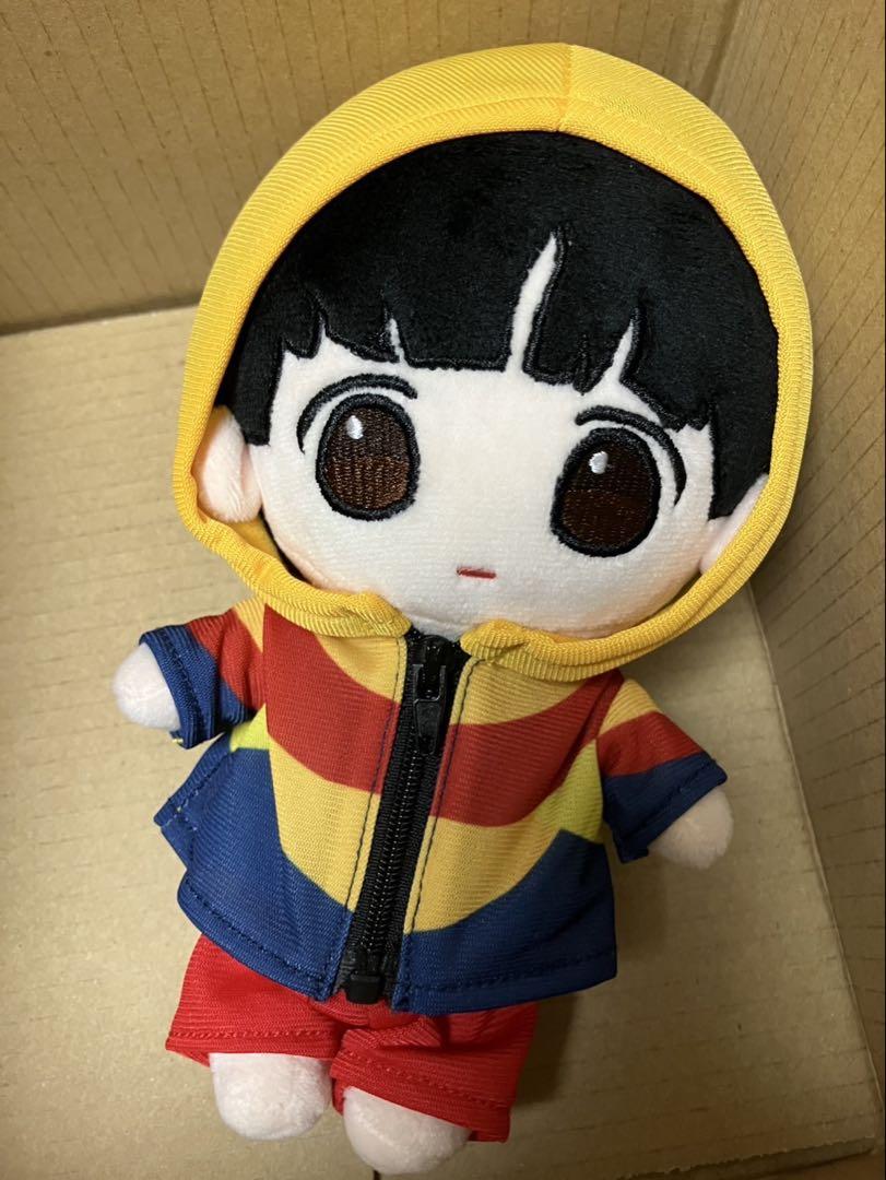 カラフルフード付きぬいぐるみ20センチ